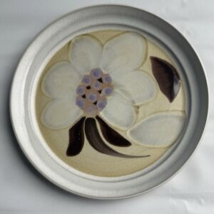 Noritake Folkstone Oriental Garden Salad Dessert Accent‎ Stoneware Plate 8.25"